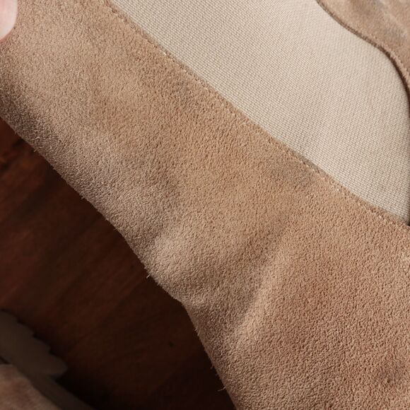 Freda Salvador Boots Womens Size 6.5 Beige Brooke Suede Chelsea Lug Sole Ankle - Picture 12 of 16